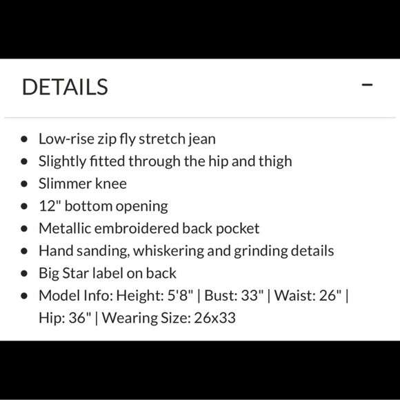 BIG STAR:Vintage Collection LIV Skinny Jeans NWOT - Picture 10 of 10